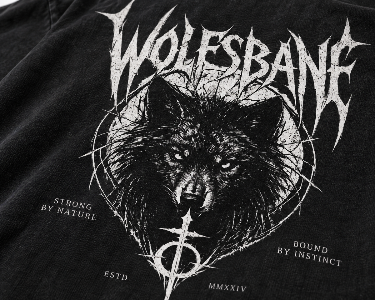 WOLFSBANE Lone Wolf Oversized T-Shirt