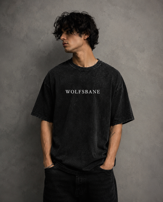 WOLFSBANE Signature Black Wash Oversized T-Shirt