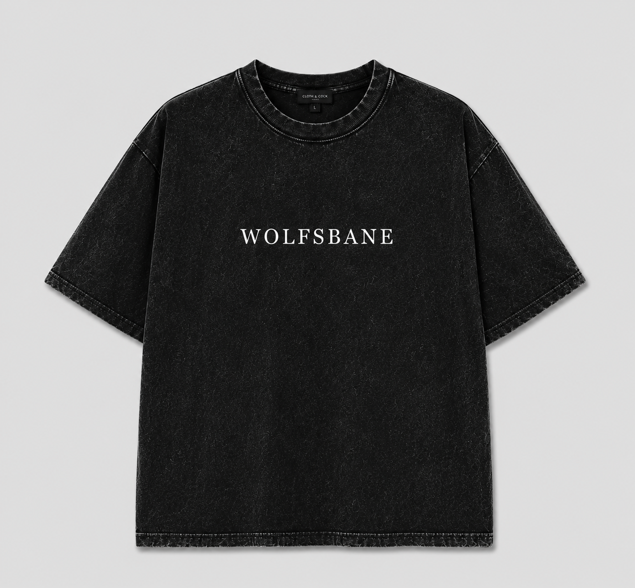 WOLFSBANE Signature Black Wash Oversized T-Shirt