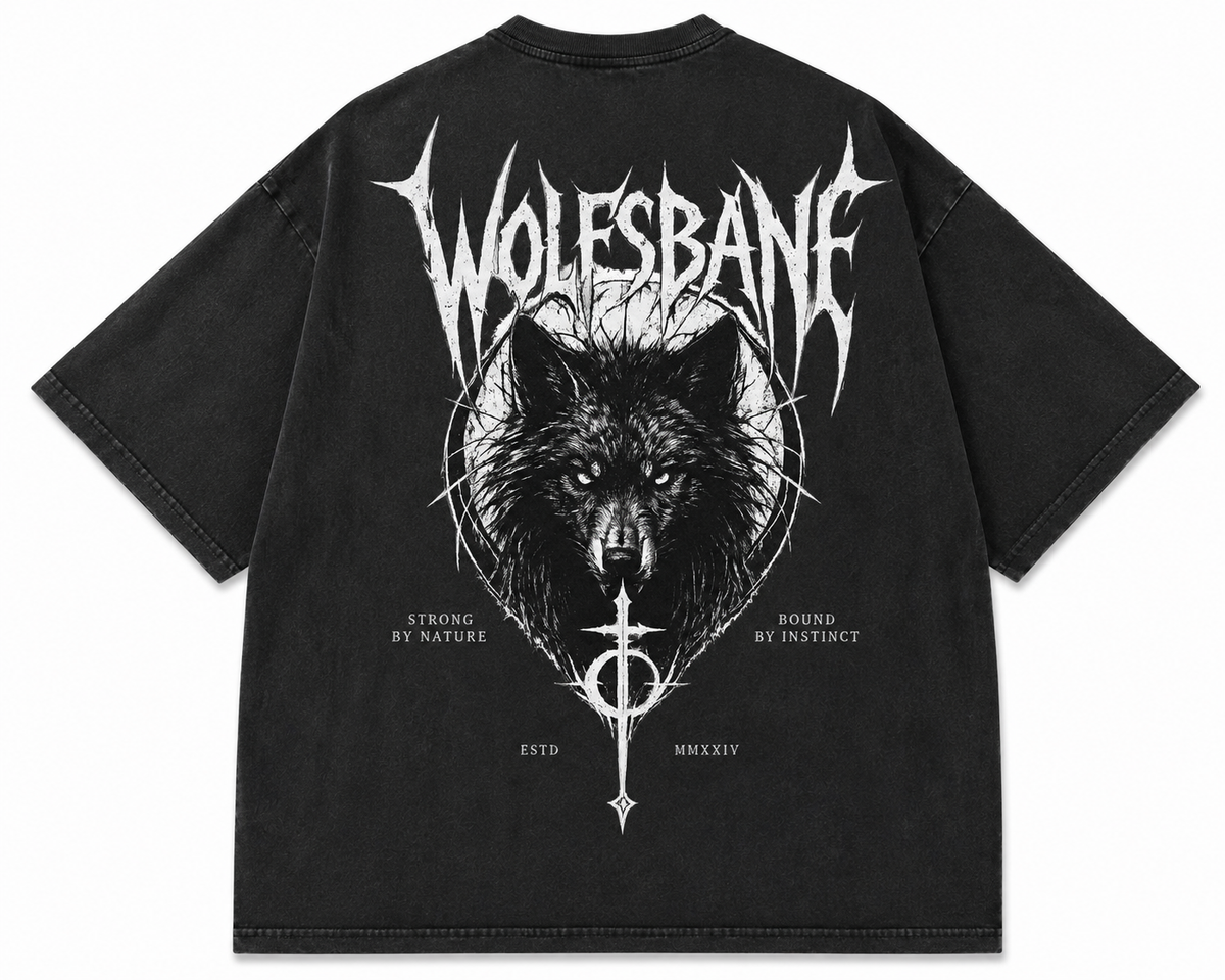 WOLFSBANE Lone Wolf Oversized T-Shirt
